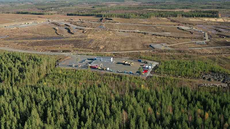 Vy över H2 Green Steels område