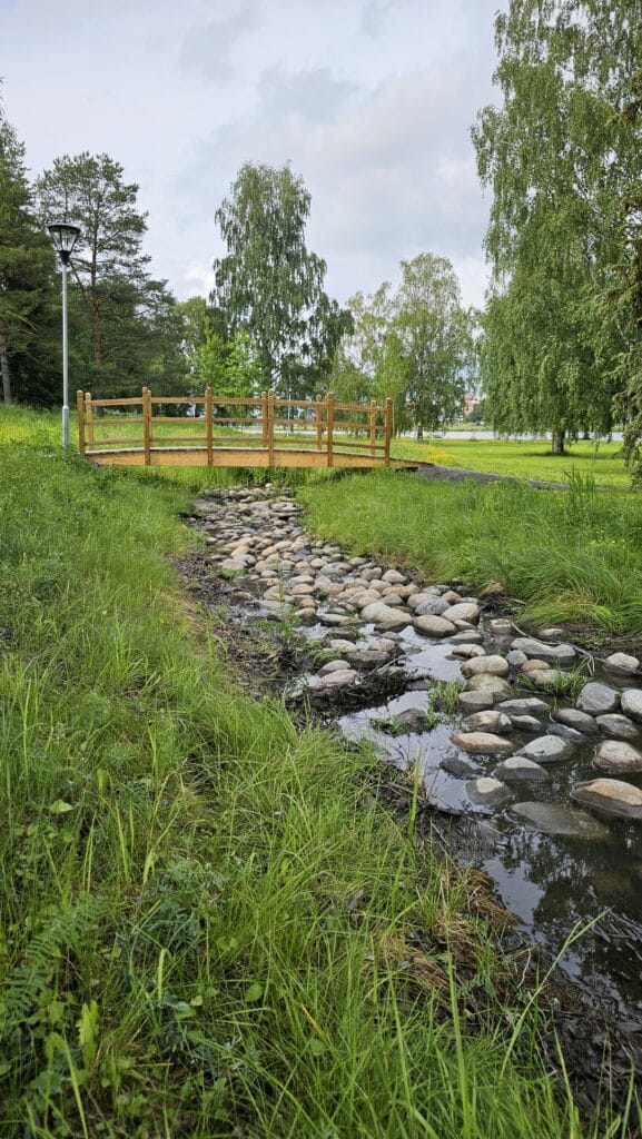 bridge built by the construction program